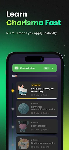 CharmXP डाउनलोड करें – AI के साथ अपनी बातचीत कौशल में सुधार करें - Screenshot 12