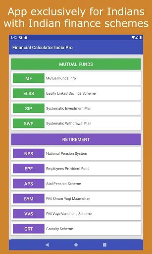 Financial Calculator India Pro डाउनलोड करें – भारतीय वित्तीय गणनाएँ - Screenshot 10