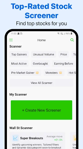 Stock Screener ऐप डाउनलोड करें – AI आधारित शेयर बाज़ार विश्लेषण - Screenshot 2