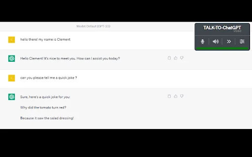 Talk-to-ChatGPT डाउनलोड करें – वॉयस के माध्यम से ChatGPT से बात करें - Screenshot 1