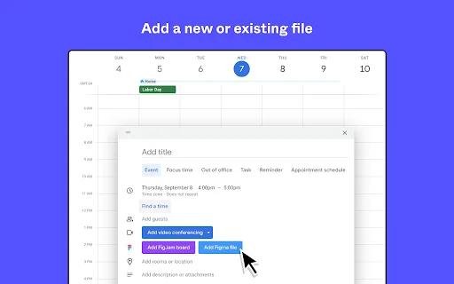 Figma Chrome Extension डाउनलोड करें – Google Calendar के साथ बेहतर वर्कफ़्लो - Screenshot 2