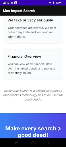 Max Impact Search Engine डाउनलोड करें – पर्यावरण के अनुकूल खोज - Screenshot 6