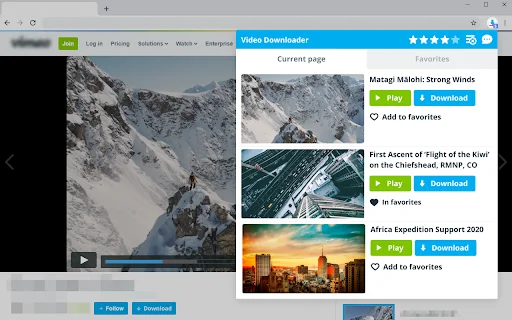 Video Downloader for Vimeo – एक क्लिक में वीडियो डाउनलोड करें - Screenshot 2