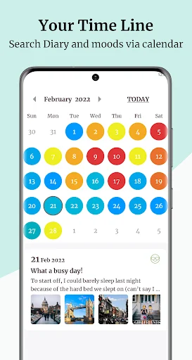 Diary Up: Locked Journal Notes डाउनलोड करें – सुरक्षित और निजी डायरी - Screenshot 5