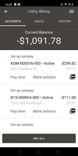 My Civic Utilities डाउनलोड करें – बिल भुगतान और उपयोग ट्रैकिंग - Screenshot 2