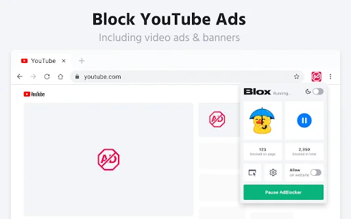 Adblock Ad Blocker Pro डाउनलोड करें – Chrome के लिए सर्वश्रेष्ठ विज्ञापन अवरोधक - Screenshot 2