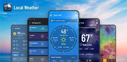 Local Weather: Live Forecast डाउनलोड करें – सटीक मौसम अपडेट - Screenshot 1