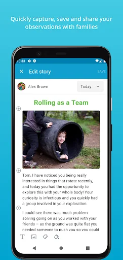 Storypark for Educators डाउनलोड करें – बच्चों की शिक्षा ट्रैक करें - Screenshot 2