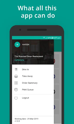 RapidServe – eZee Optimus डाउनलोड करें – रेस्टोरेंट ऑर्डर मैनेजमेंट - Screenshot 1