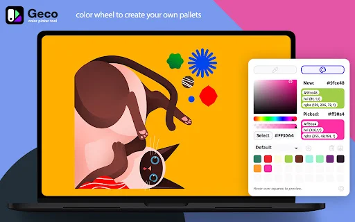 Geco Color Picker डाउनलोड करें – वेब के लिए बेहतरीन Eyedropper टूल - Screenshot 2
