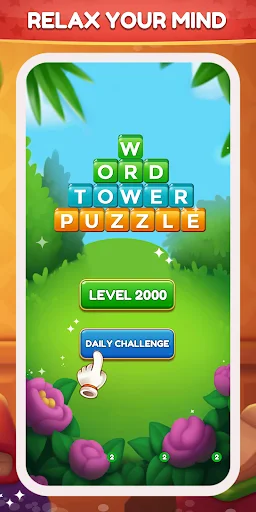 Word Tower – Premium Puzzle डाउनलोड करें – सर्वश्रेष्ठ शब्द खेल - Screenshot 1