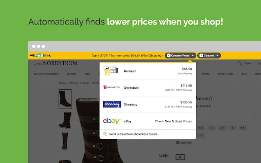 PriceBlink Coupons & Price Comparison डाउनलोड करें – बचत करें - Screenshot 1