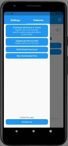 Flickr Saver – Downloader: Flickr से फोटो और वीडियो डाउनलोड करें - Screenshot 3