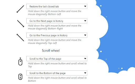 Mouse Gesture Events डाउनलोड करें – ब्राउज़र को माउस से कंट्रोल करें - Screenshot 3