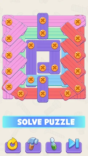 Screw It Out: Wood Puzzle डाउनलोड करें – मजेदार पहेलियाँ खेलें - Screenshot 3