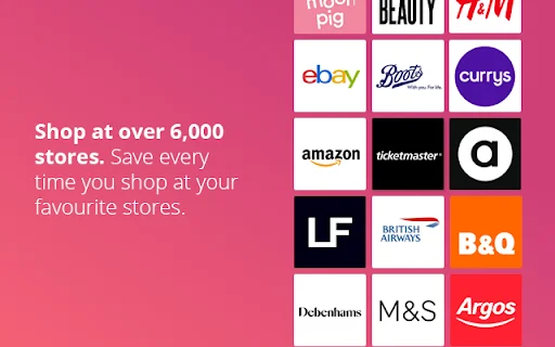 TopCashback UK डाउनलोड करें – ऑनलाइन शॉपिंग पर कैशबैक और वाउचर पाएं - Screenshot 1