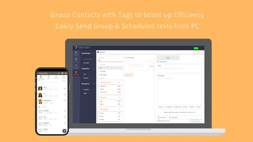 TexTory CRM डाउनलोड करें – कॉल, SMS और ग्राहक प्रबंधन ऐप - Screenshot 9