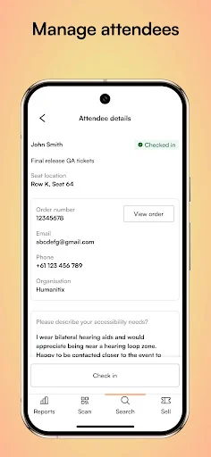 Humanitix for Hosts डाउनलोड करें – इवेंट चेक-इन के लिए सर्वश्रेष्ठ ऐप - Screenshot 6