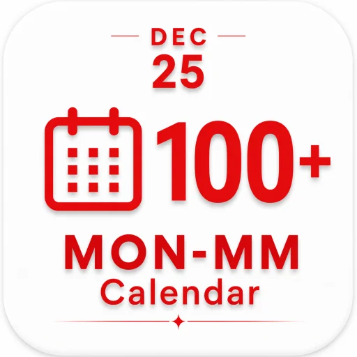 Mon & Myanmar 100 Calendar डाउनलोड करें – 100 वर्षों का सटीक कैलेंडर