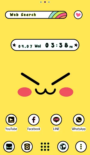 Cute Expressions Theme +HOME डाउनलोड करें – प्यारा वॉलपेपर - Screenshot 2