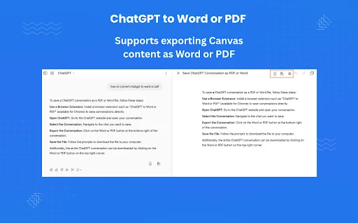 ChatGPT to Word or PDF डाउनलोड करें – एक क्लिक में कन्वर्ट करें - Screenshot 5