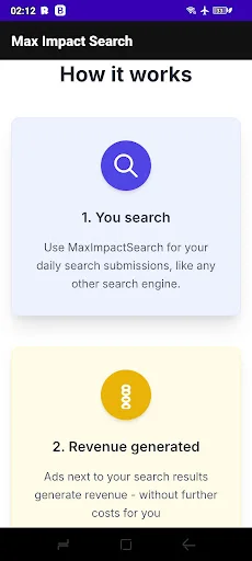 Max Impact Search Engine डाउनलोड करें – पर्यावरण के अनुकूल खोज - Screenshot 2