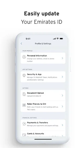 Citibank UAE ऐप डाउनलोड करें – मोबाइल बैंकिंग का आसान अनुभव - Screenshot 4