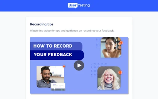 UserTesting Browser Recorder Extension डाउनलोड करें – पैसे कमाएं - Screenshot 1