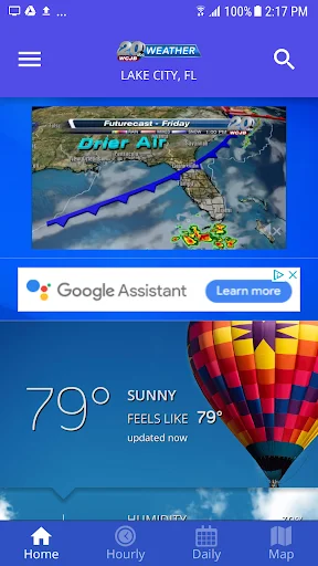 WCJB TV20 Weather App डाउनलोड करें – सटीक स्थानीय मौसम अपडेट - Screenshot 1