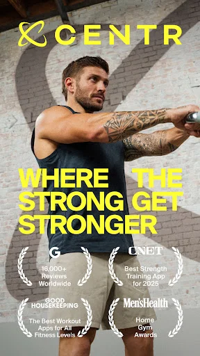 Centr: Personal Fitness App डाउनलोड करें – वर्कआउट और डाइट प्लान - Screenshot 1