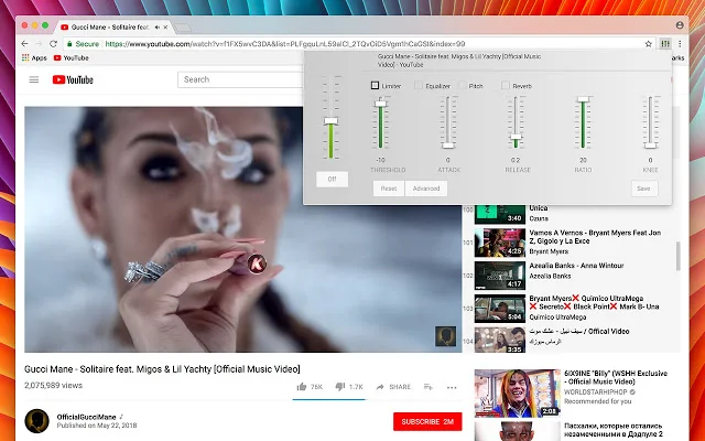 Audio Equalizer डाउनलोड करें – सर्वश्रेष्ठ ब्राउज़र साउंड बूस्टर - Screenshot 1