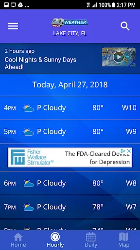 WCJB TV20 Weather App डाउनलोड करें – सटीक स्थानीय मौसम अपडेट - Screenshot 2