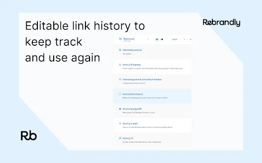 Rebrandly URL Shortener डाउनलोड करें – बेस्ट लिंक शॉर्टनर टूल - Screenshot 4