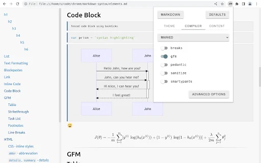 Markdown Viewer डाउनलोड करें – बेहतरीन Markdown रेंडरिंग और थीम्स - Screenshot 1