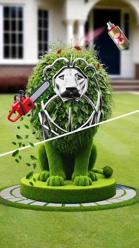 Lawn Care ASMR Cleaning डाउनलोड करें – रिलैक्सिंग गार्डन गेम - Screenshot 3