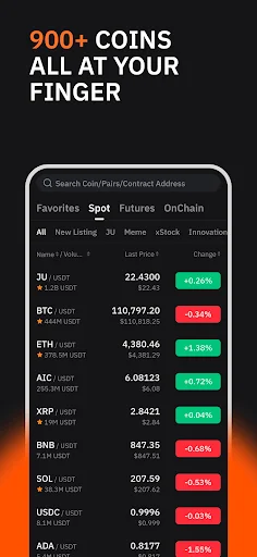 Ju.com ऐप डाउनलोड करें – सुरक्षित क्रिप्टो और बिटकॉइन ट्रेडिंग - Screenshot 2