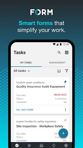 FORM OpX डाउनलोड करें – मोबाइल फॉर्म्स और टीम मैनेजमेंट के लिए सर्वोत्तम ऐप - Screenshot 1
