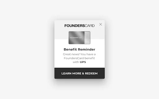 FoundersCard Chrome Extension डाउनलोड करें – अपने लाभों को अनलॉक करें - Screenshot 1