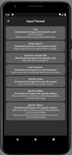Flickr Saver – Downloader: Flickr से फोटो और वीडियो डाउनलोड करें - Screenshot 4