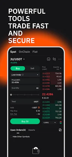 Ju.com ऐप डाउनलोड करें – सुरक्षित क्रिप्टो और बिटकॉइन ट्रेडिंग - Screenshot 3
