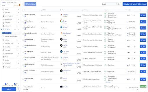 AeroLeads Chrome Extension डाउनलोड करें – B2B ईमेल और फोन नंबर खोजें - Screenshot 2