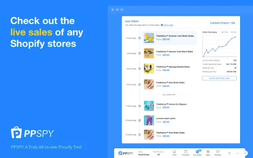 PPSPY डाउनलोड करें: Shopify स्टोर एनालिटिक्स और ड्रॉपशिपिंग टूल - Screenshot 3