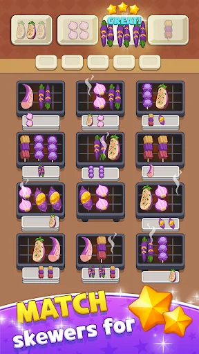 Skewer Jam: Food Sort Puzzle डाउनलोड करें – मजेदार फूड पहेली गेम - Screenshot 2