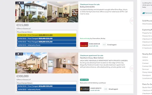 Property Log डाउनलोड करें – Rightmove पर प्रॉपर्टी मूल्य परिवर्तन देखें - Screenshot 1