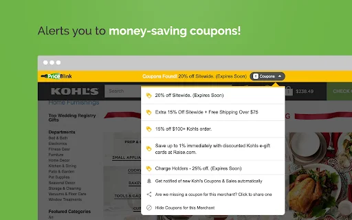 PriceBlink Coupons & Price Comparison डाउनलोड करें – बचत करें - Screenshot 2