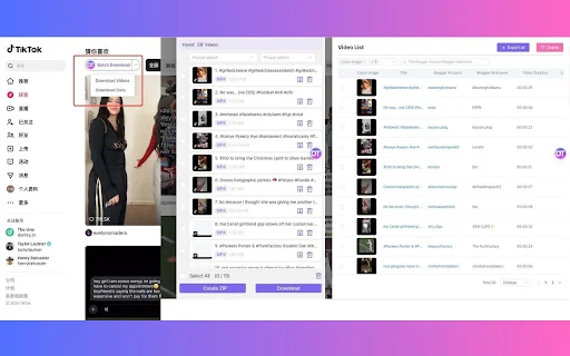 DataTool Video Downloader डाउनलोड करें – TikTok और सोशल मीडिया वीडियो - Screenshot 1