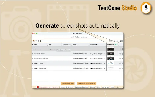 TestCase Studio डाउनलोड करें – Selenium IDE का सर्वश्रेष्ठ विकल्प - Screenshot 2