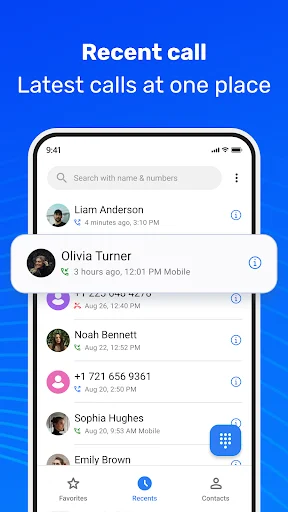 Phone Call App डाउनलोड करें – तेज़ डायलर और कॉल ब्लॉकर - Screenshot 5