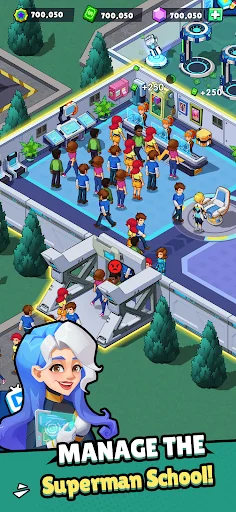 Idle Superpower School डाउनलोड करें – सर्वश्रेष्ठ सुपरहीरो टाइकून गेम - Screenshot 8