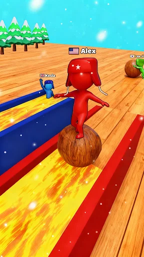 Snow Race 3D डाउनलोड करें – मजेदार स्नोबॉल रेसिंग गेम का आनंद लें - Screenshot 2